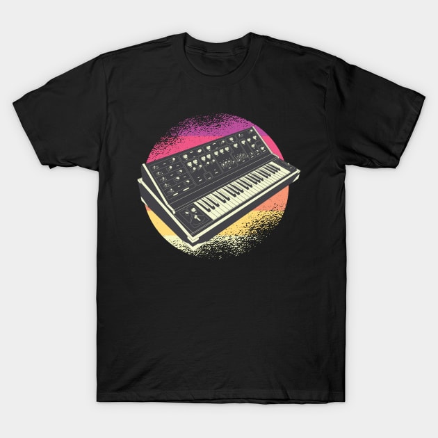 Synthesizer Electronic Music Band Music Instrument T-Shirt by OfCA Design